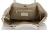 Bőr táska shopper bag Vittoria Gotti bézs V3076
